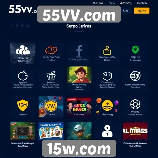 Principais recursos e funcionalidades do site 55VV.com
